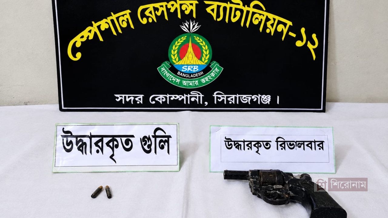 কাশফুল বাগানে পাওয়া গেলো পিস্তল ও গুলি 